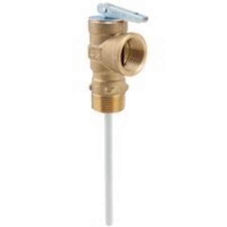 Watts Watts 100XL-125 Relief Valve, 3/4 in MNPT x FNPT, 75 to 150 psi Operating, Brass 100XL-125